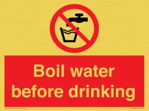 Boil water before drinking